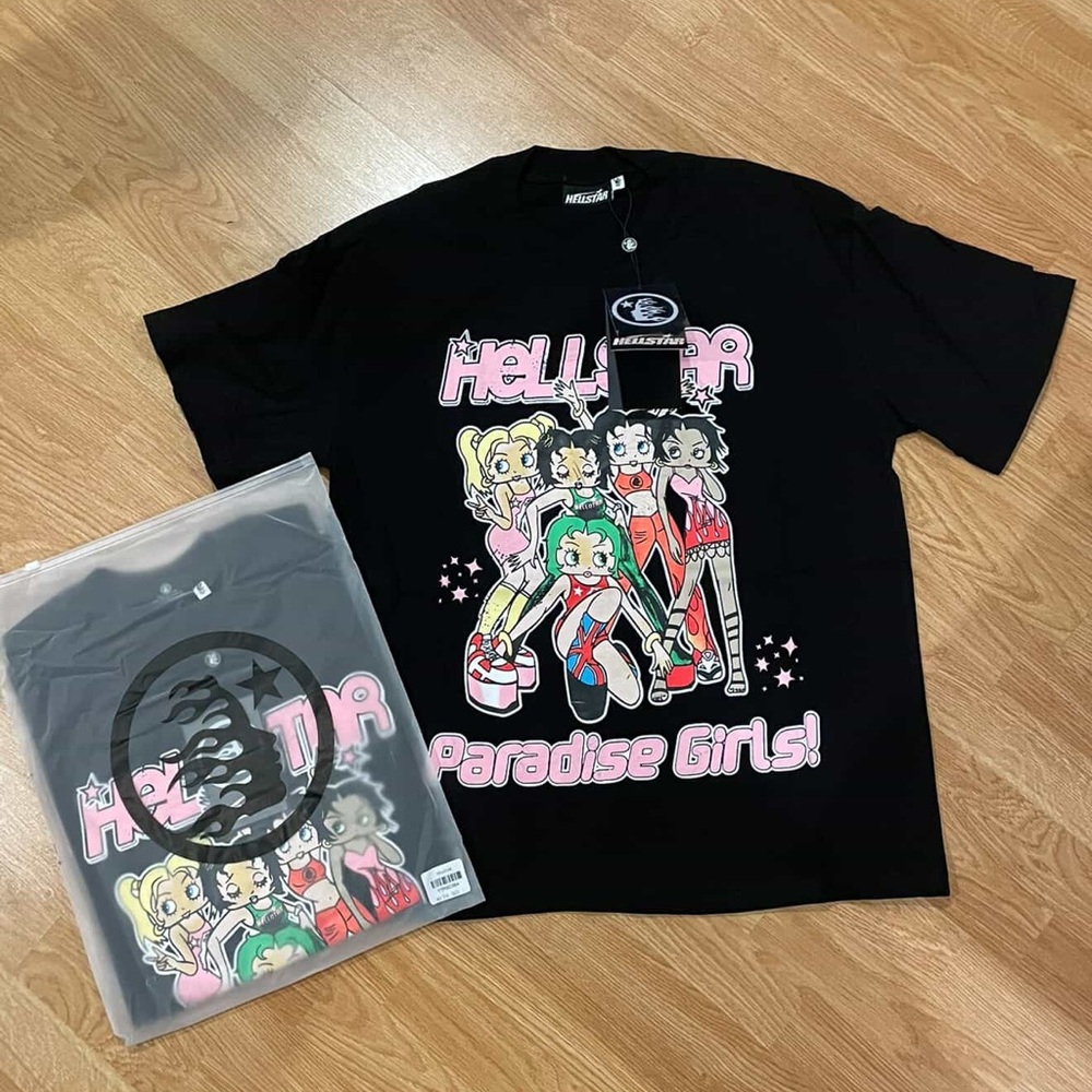 Hellstar Black Graphic Tee - Paradise Girls